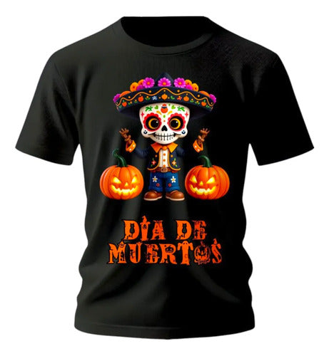 Playera Mexicana Catrín Día De Muertos Mariachi Mariachi