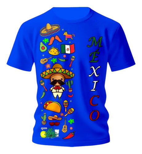 Playera Tradicional 15 De Septiembre Ajolote Lele Charro