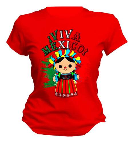Playera 15 De Septiembre Bandera Lele Viva Mexico Lele Viva