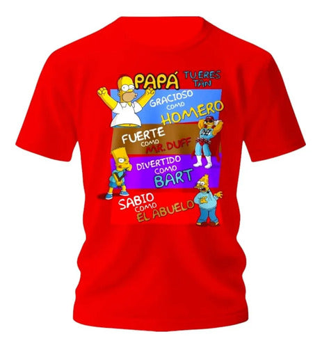 Playera Dia Del Padre Frase Papa Hijo Personajes Personaliza
