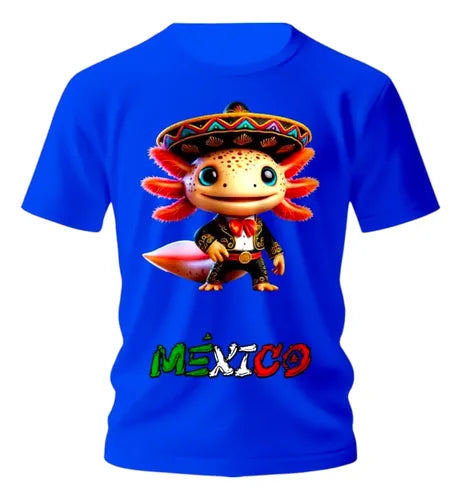 Playera Ajolote Mariachi Fiesta Patrias 15 De Septiembre