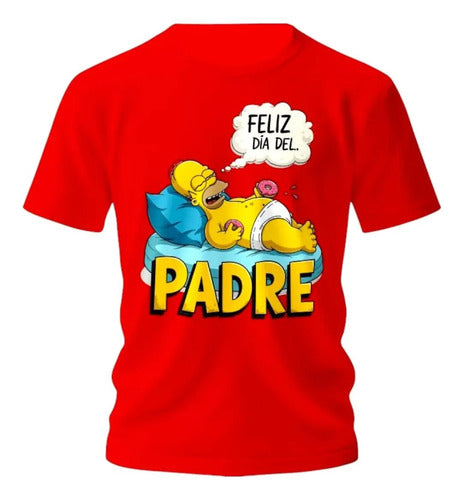 Playera Dia Del Padre Super Papa Homero Personaliza