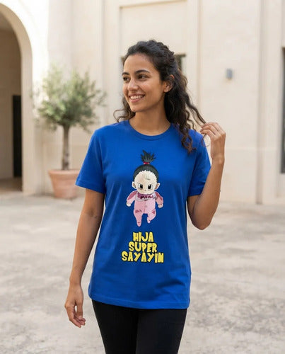 Playera Día Del Papá Mamá Hijo Gohan Pan Videl Regalo
