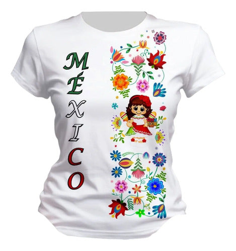 Playera 15 De Septiembre Tradicional Veracruzano Lele Muñeca