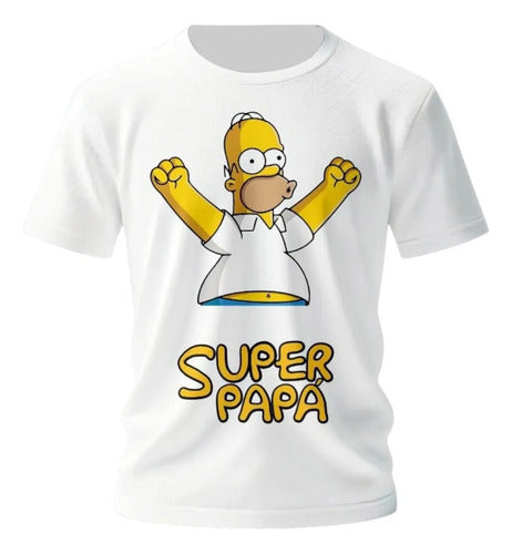 Playera Dia Del Padre Simpson Papa Abuelo Super Papa