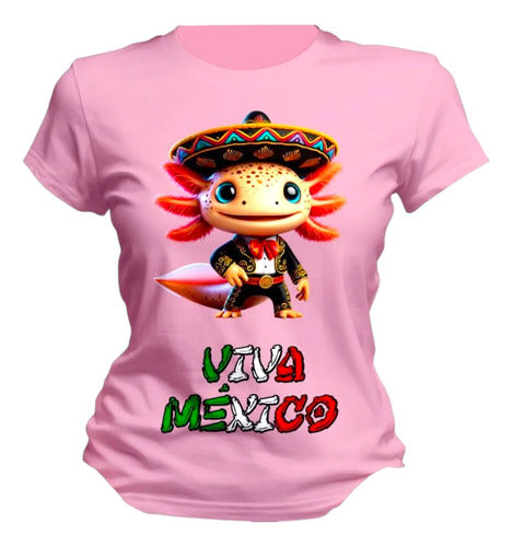 Playera 15 De Septiembre Ajolote Mexicano Mariachi Unisex