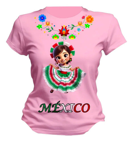 Playera Mexicana Dama Manga Corta Lele Personaliza Adelita
