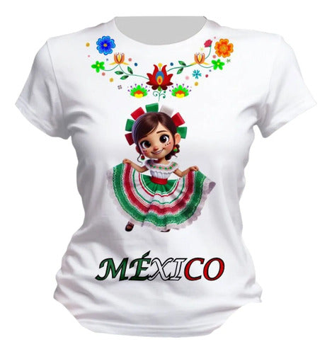 Playera Mexicana Dama Manga Corta Lele Personaliza Adelita