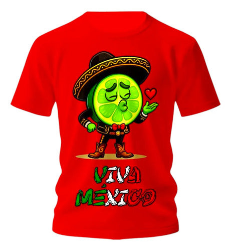 Playera Limon Y Cebolla 15 De Septiembre Viva Mexico Limon