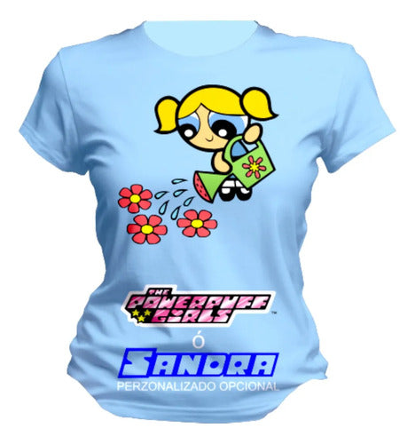 Playera Power Girls Bombon Personaliza Todas Las Tallas