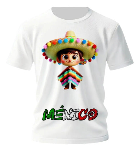 Playera Niño Niña 15 De Septiembre Personaliza Niño