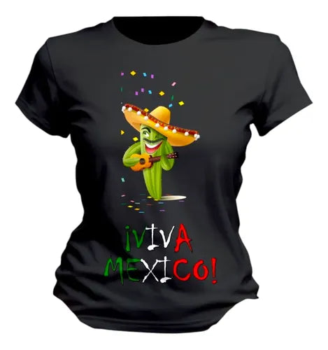 Playera 15 De Septiembre Meriachi Taco Sombrero Fiestas