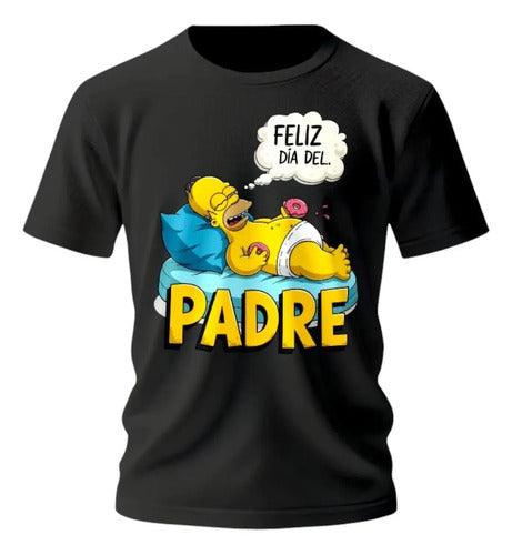 Playera Dia Del Padre Super Papa Homero Personaliza