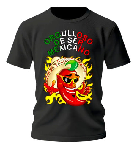 Playera 15 De Septiembre Meriachi Taco Sombrero Fiestas