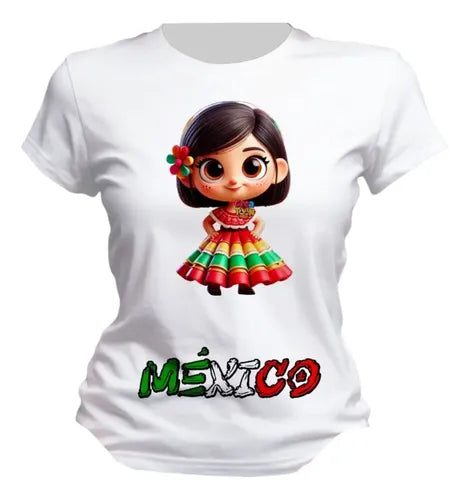 Playera Niño Niña 15 De Septiembre Personaliza Niña