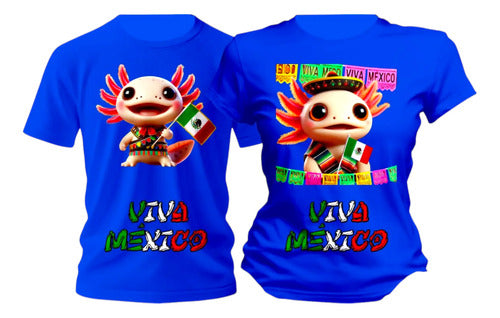 Duo Playera Ajolotes Mariachi 15 De Septiembre Viva Mexico