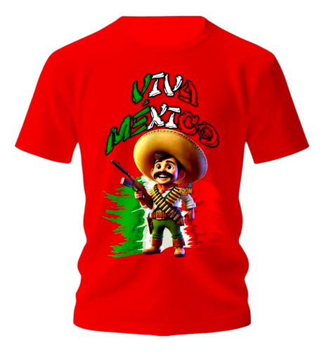 Playera Charro Charra Viva Mexico Bandera Fiestas Charro
