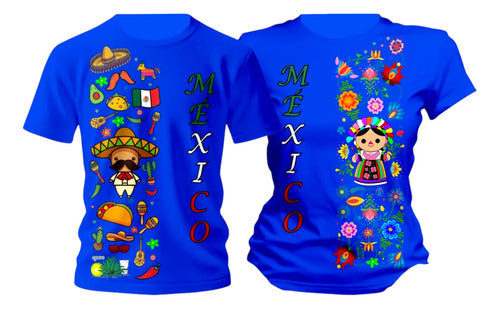 Duo Playeras 15 De Septiembre Mexico Tradicional Mariachi
