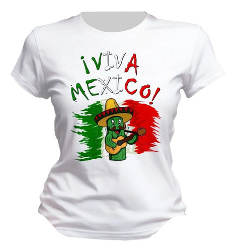 Playera 15 De Septiembre Meriachi Taco Sombrero Fiestas