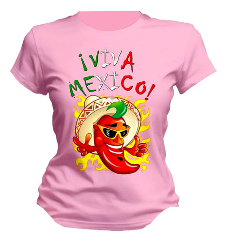 Playera 15 De Septiembre Meriachi Taco Sombrero Fiestas