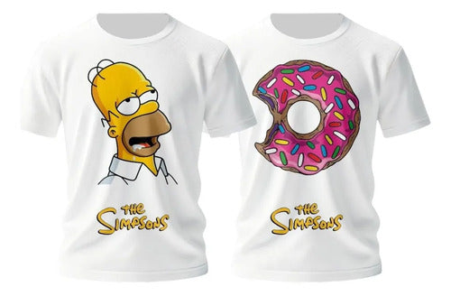Duo Playera Homero Simpson Dona Duff Cerverza