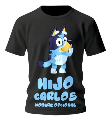 Playera Bluey Bingo Hijo Hija Personalizada Fiesta Para