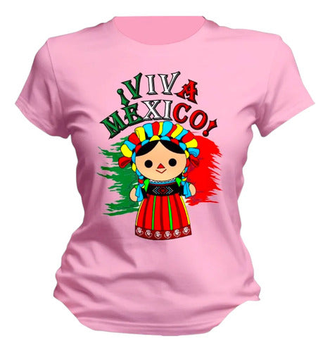 Playera 15 De Septiembre Bandera Lele Viva Mexico Lele Viva