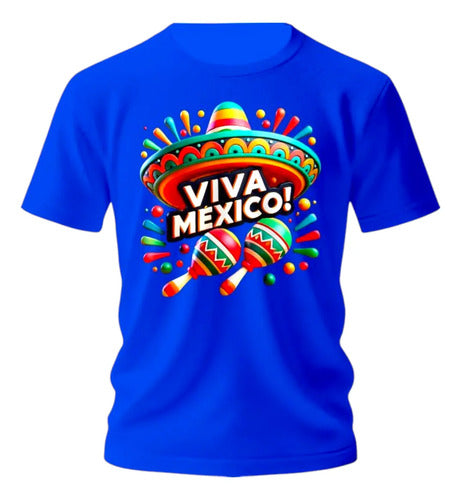 Playera Viva Mexico Sombrero 15 De Septiembre Sombrero Y