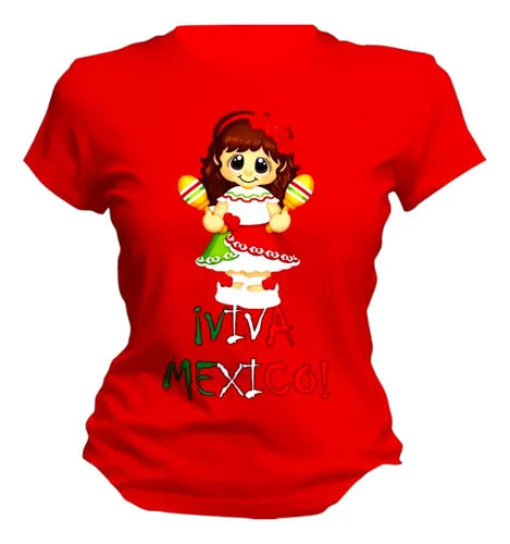Playera Muñeca Adelita Varios Colores 15 De Septiembre