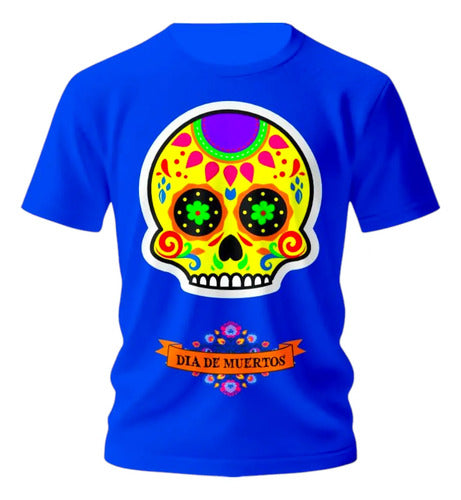 Playera Calaverita Mexicana Dia De Muertos Halloween Craneo