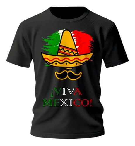 Playera 15 De Septiembre Meriachi Taco Sombrero Fiestas