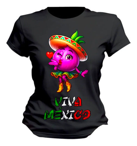 Playera Limon Y Cebolla 15 De Septiembre Viva Mexico Cebolla