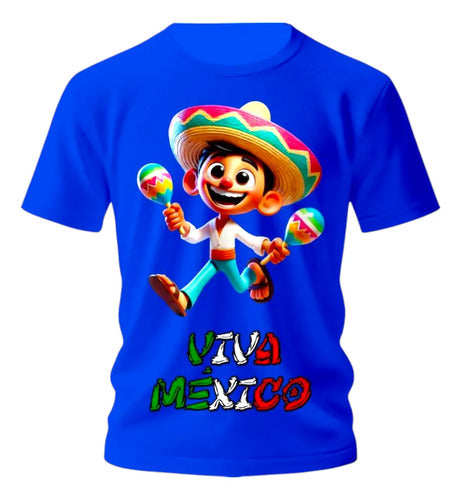 Playera Niño Niña 15 De Septiembre Personaliza Joven