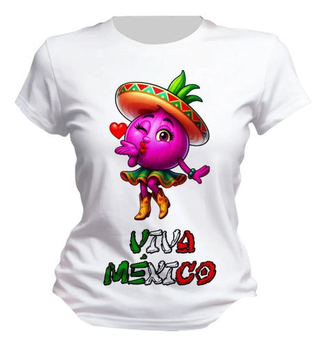 Playera Limon Y Cebolla 15 De Septiembre Viva Mexico Cebolla
