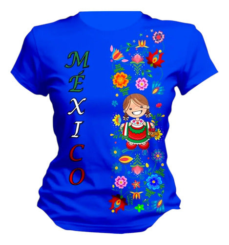 Playera Adelita Lele Adelita Flores Fiestas Patrias Adelita