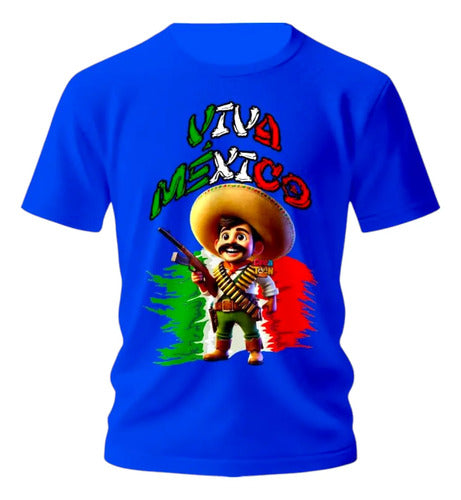 Playera Charro Charra Viva Mexico Bandera Fiestas Charro