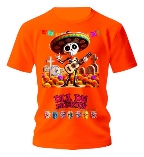 Playera Catrin Y Catrina Dia De Muertos Halloween Catrin