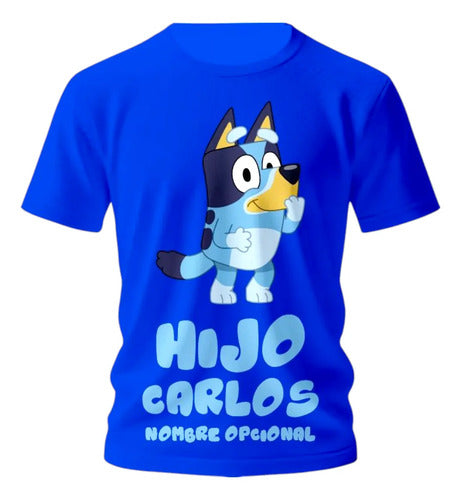 Playera Bluey Bingo Hijo Hija Personalizada Fiesta Para