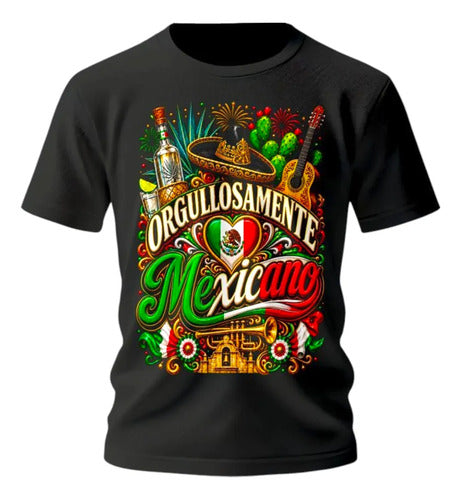 Playera Hombre Orgullosamente Mexicano Mexicano