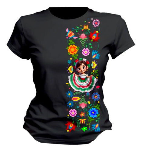 Playera Mexicana 15 De Septiembre Tematica Mariachi Adelita