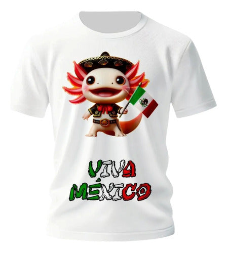 Playera Ajolote Mariachi Fiesta Patrias 15 De Septiembre