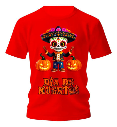 Playera Mexicana Catrín Día De Muertos Mariachi Mariachi