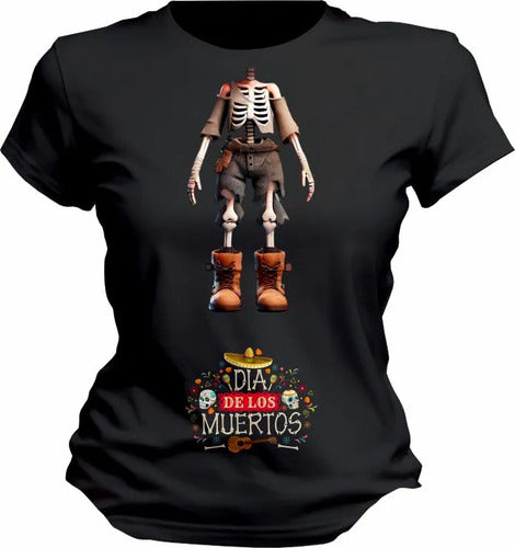 Playera Traje Hom Y Muj Esqueletos Traje Dia De Muertos