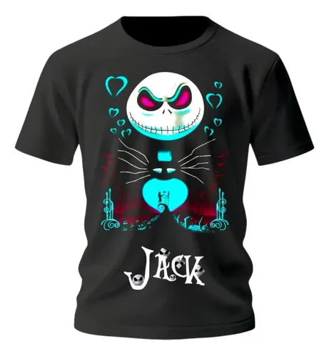 Playera Jack Skellington Sally Hallowen Personaliza Extraño